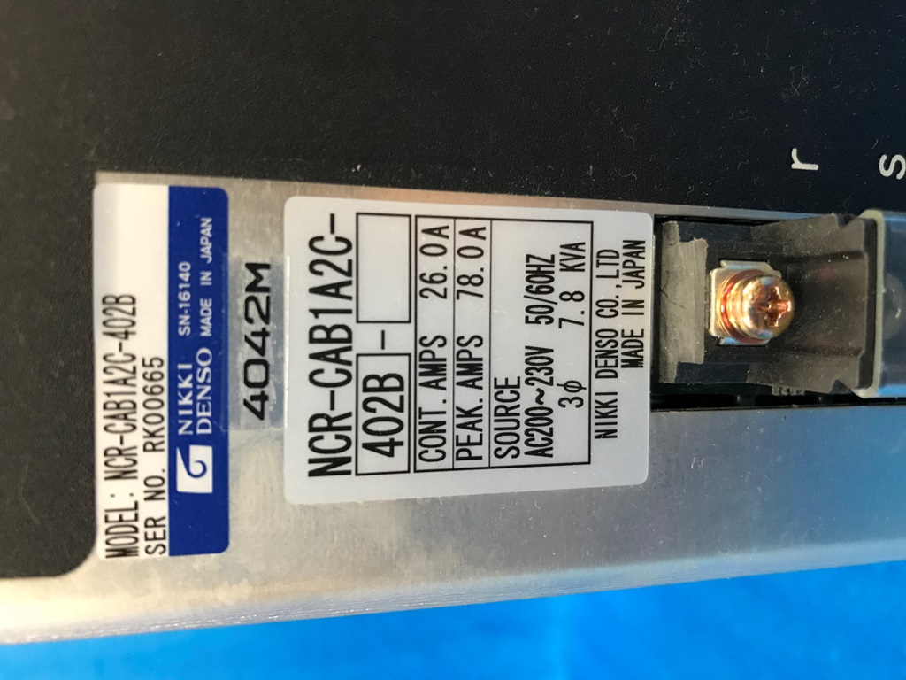 NIKKI DENSO Used NCR-CAD1A2D-152-UL AC Servo Driver DRV-I