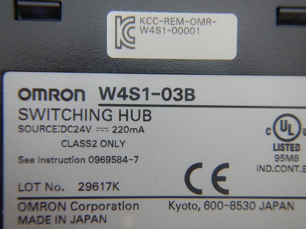 SWITCHING HUB / W4S103B / OMRONUsed product listHightec Systems has